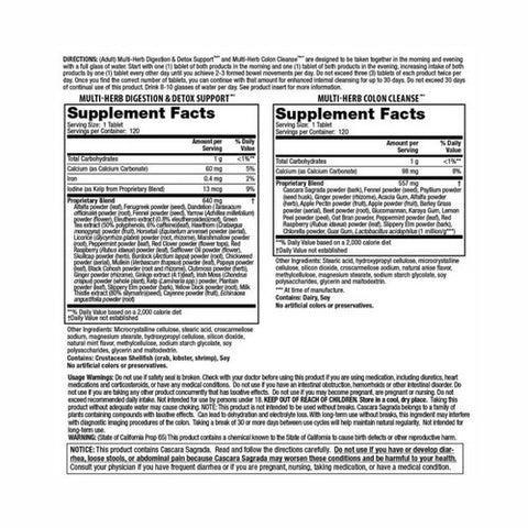 Nature's Secret, Ultimate Cleanse, 120 + 120 Tabs