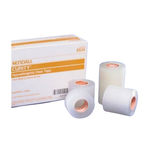 Cardinal, Medical Tape Curity Plastic 1/2 Inch X 10 Yard Transparent NonSterile, Count of 1