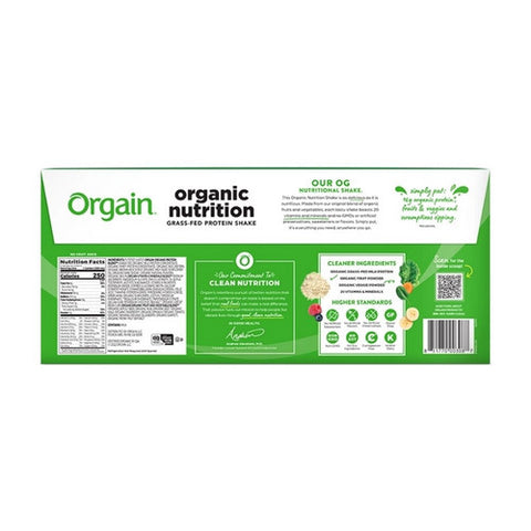 Orgain, Organic Nutritional Shake Strawberries And Cream Flavor Liquid Oral Supplement, Count of 12