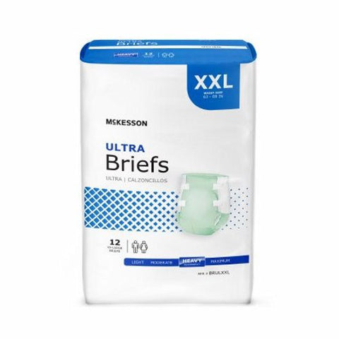 McKesson, Unisex Adult Incontinence Brief Ultra 2X-Large Disposable Heavy Absorbency, Count of 1