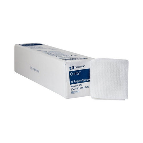 Cardinal, NonWoven Sponge Curity Polyester / Rayon 4-Ply 2 X 2 Inch Square NonSterile, Case Of 40