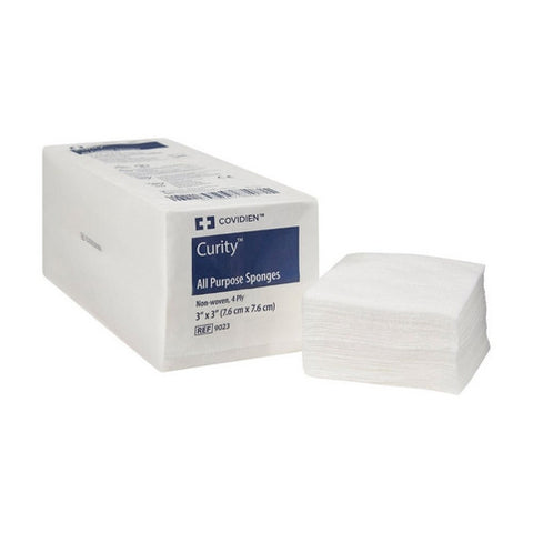 Cardinal, NonWoven Sponge Curity Polyester / Rayon 4-Ply 3 X 3 Inch Square NonSterile, Case Of 20