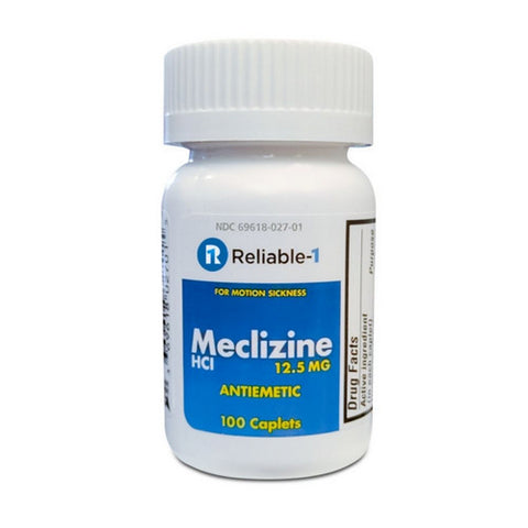 Reliable1, Meclizine HCL, 12.5 mg, 100 Caplets