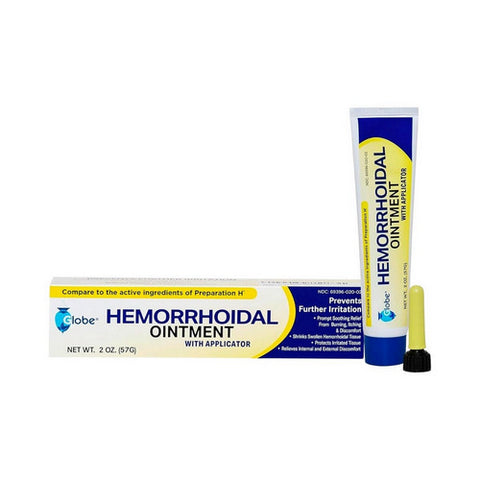 Globe, Hemorrhoid Ointment With Applicator, 2 Oz