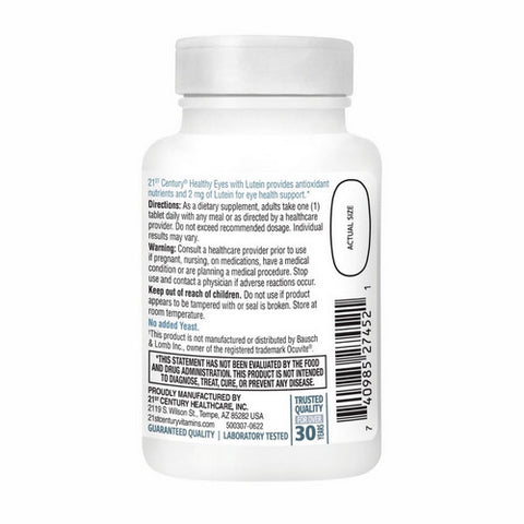 21st Century, Healthy Eyes Lutein And Antioxidants, 60 Tabs