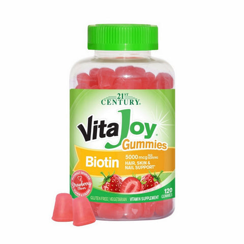 21st Century, Vitajoy Biotin, 5000Mcg, 120 Veg Caps