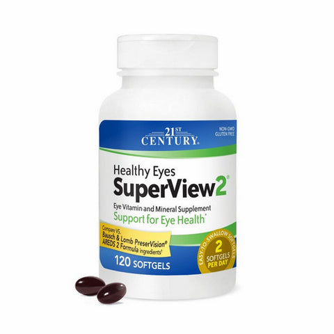 21st Century, Healthy Eyes Superview2, 120 Softgels