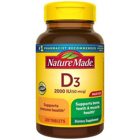 Nature Made, Vitamin D, 2000 IU 220 Tabs