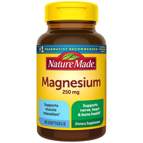 Nature Made, Magnesium, 250 mg, 90 Liquid Softgels
