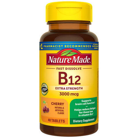 Nature Made, Vitamin B12, 5000mcg, Sublingual 40 Lozenges