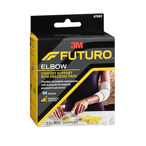 Futuro, Elbow Comfort Support with Pressure Pads Moderate Support Medium, 1 Each
