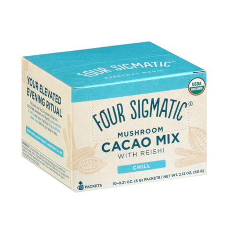 Hot Cocoa Mix Reishi Mushroom 10 Count by Four Sigma Foods Inc