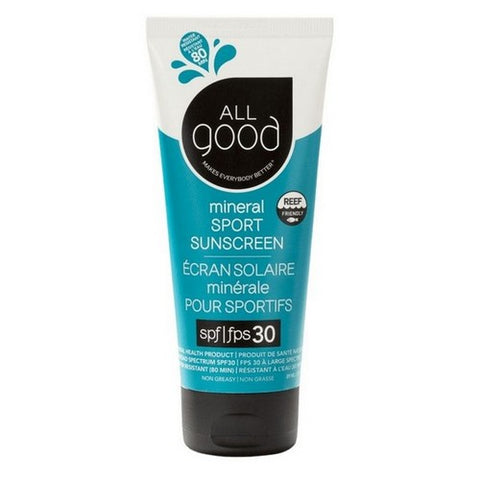 All Good, Sport Sunscreen Lotion Water Resistant SPF 30, 3 Oz