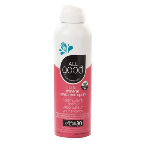 All Good, Kid's Sunscreen Spray SPF 30, 6 Oz