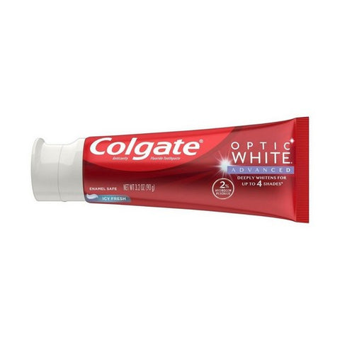 Colgate, Optic White Icy Cool Fresh Anticavity Fluoride Toothpaste Fresh Mint, 3.2 Oz