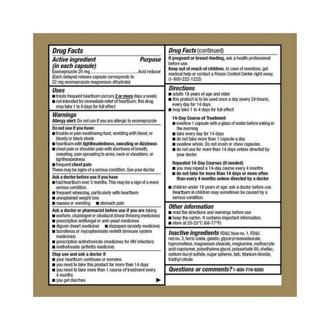Good Sense, Esomeprazole Magnesium, 20 mg, 28 Tabs