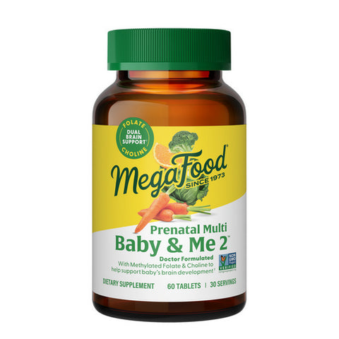 MegaFood, Baby And Me 2 Prenatal Multi, 60 Tabs