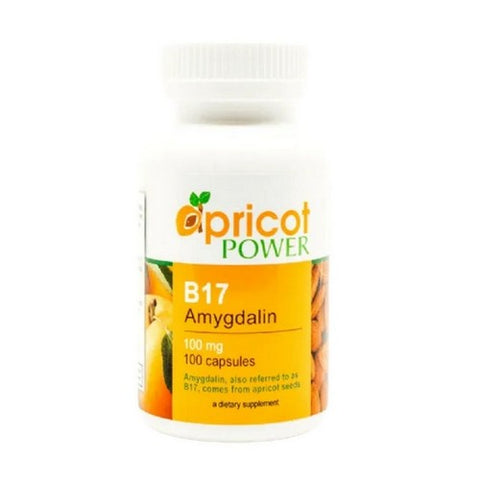 Apricot Power, B17 Amygdalin, 100 mg, 100 Caps