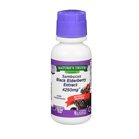 Sundance, Sambacus Black Elderberry Extract, 4250 mg, 8 Oz
