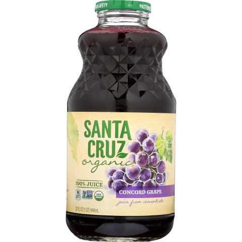 Juice Grape Concord Org Case of 6 X 32 Oz by Santa Cruz
