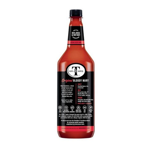 Mr & Mrs T, Original Bloody Mary Mix, Case of 6 X 33.8 Oz