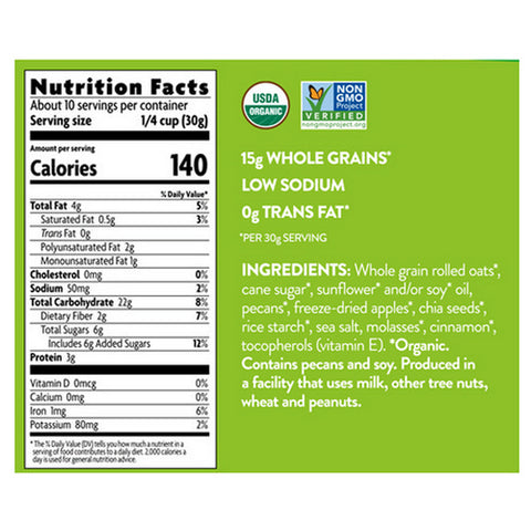 Natures Path, Organic Love Crunch Granola Apple Crumble, 11.5 Oz(Case Of 6)