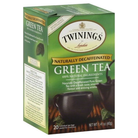 Twinings, Green Tea Decaffeinated, 20 Bags