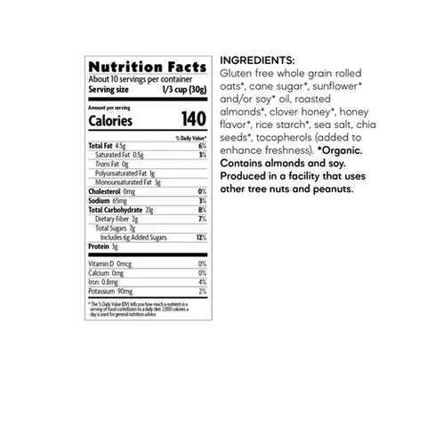 Natures Path, Organic Honey Almond Granola, 11 Oz(Case Of 8)