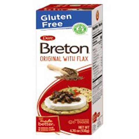 Dare, Breton Crkr Gf Orig Flax, 4.76 Oz(Case Of 6)