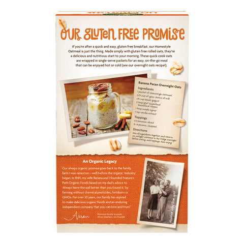 Natures Path, Organic Homestyle Instant Oatmeal, 11.3 Oz(Case Of 6)