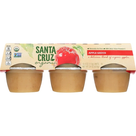 Santa Cruz, Applesauce 6Pk Org, Case of 12 X 24 Oz