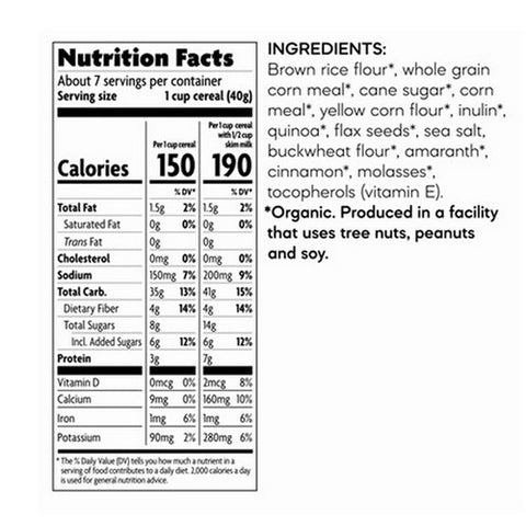 Natures Path, Organic Sunrise Crunchy Cinnamon Cereal, 10.6 Oz(Case Of 12)