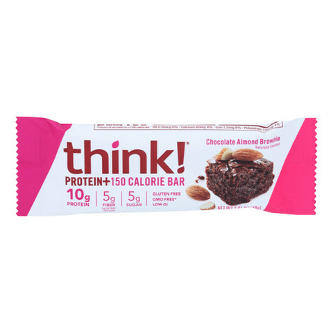 Think!, Think Thin Chocolate Almond Brownie Bar, Case of 10 X 1.41 Oz