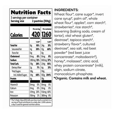 Natures Path, Organic Frosted Berry Strawberry, 11 Oz(Case Of 12)