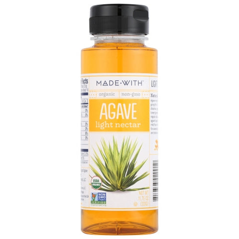 Made With, Agave Nectar Light Org, Case of 6 X 11.75 Oz