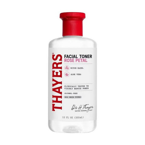 Thayers, Witch Hazel Facial Toner Alcohol-Free Rose Petal, 12 OZ