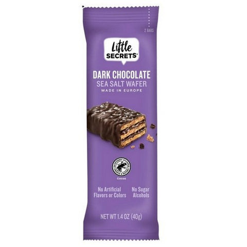 Little Secrets Llc, Crispy Wafers Dark Chocolate With Sea Salt, 1.4 Oz(Case Of 12)
