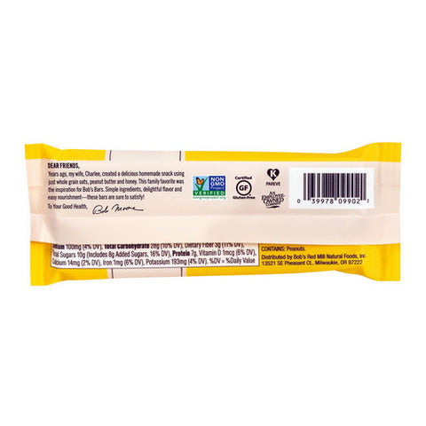 Bobs Red Mill, Peanut Butter Banana & Oats Bob's Bar, 1.76 Oz(Case Of 12)