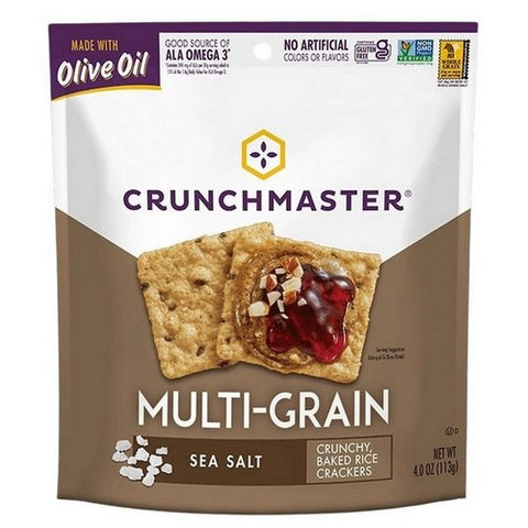 Crunchmaster, Grain Cracker Sea Salt, 4 Oz(Case Of 12)