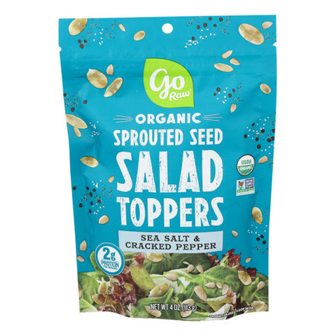Go Raw, Go Raw Salad Topper Cracked Pepper Sprouted, 4 Oz(Case of 6)