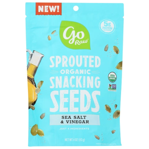 Go Raw, Seeds Snacking Sslt Vngr, 4 Oz(Case Of 10)