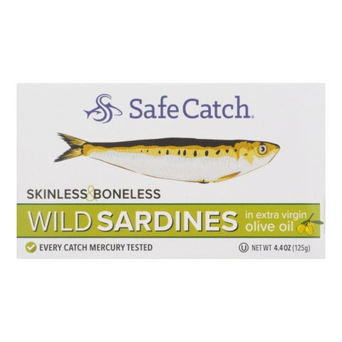 Sardine Wild Blsl In Evoo Case of 12 X 4.4 Oz by Safecatch