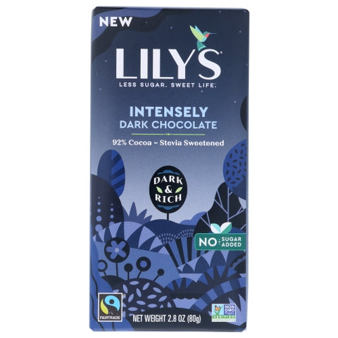 Lilys Sweets, Bar Drk Choc, 2.8 Oz(Case Of 12)