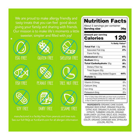 YumEarth, Candy Sour Giggles Org, 5 Oz(Case Of 6)