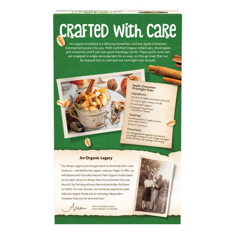 Natures Path, Organic Apple Cinnamon Oatmeal, 14 Oz(Case Of 6)
