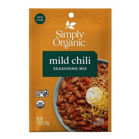 Simply Organic, Organic Mild Chili Seasoning Mix, 1 Oz(Case Of 12)