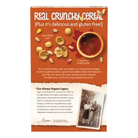 Natures Path, Organic Sunrise Crunchy Maple, 10.6 Oz(Case Of 12)
