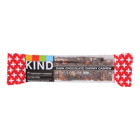 Kind Fruit & Nut Bars, Dark Chocolate Cherry Cashew Plus AntiOxidants Bars, 1.4 Oz(Case Of 12)