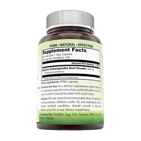 Amazing Nutrition, Amazing India Ashwagandha, 500 mg, 120 Veg Caps