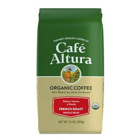 Cafe Altura, Organic Coffee French Roast Whole Bean, 10 Oz